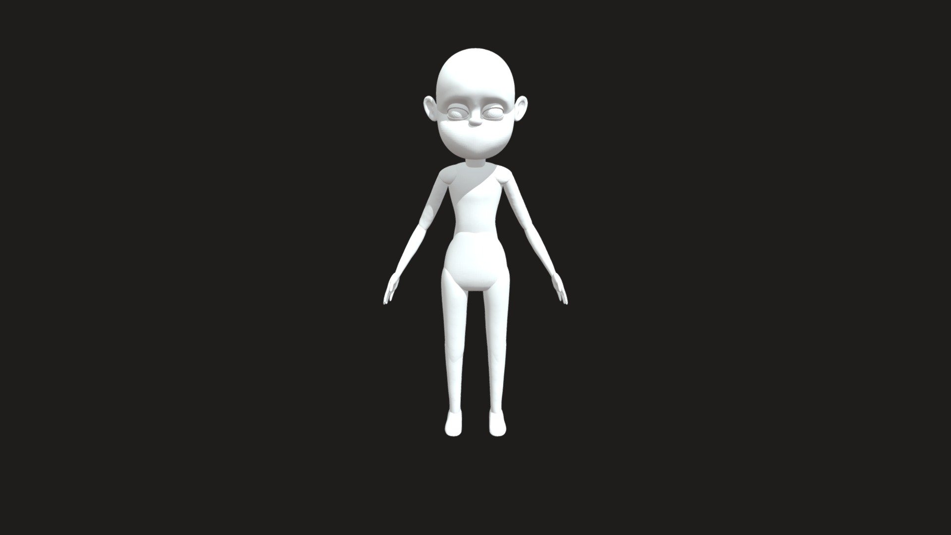 Modelagem De Personagem Blocagem 3d Model By Camilavilela