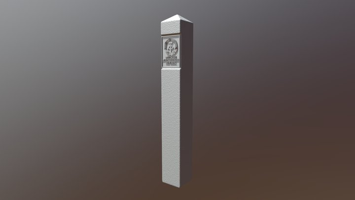 DDR Grenzpfeiler 3D Model
