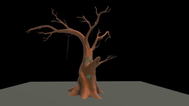 Gallows Tree 3D Model