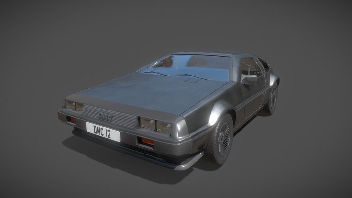 DeLorean DMC12 3D Model