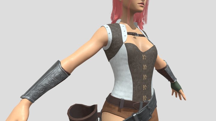 elf girl ranger 3D Model