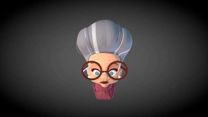 Stylized Grandma 3D Model