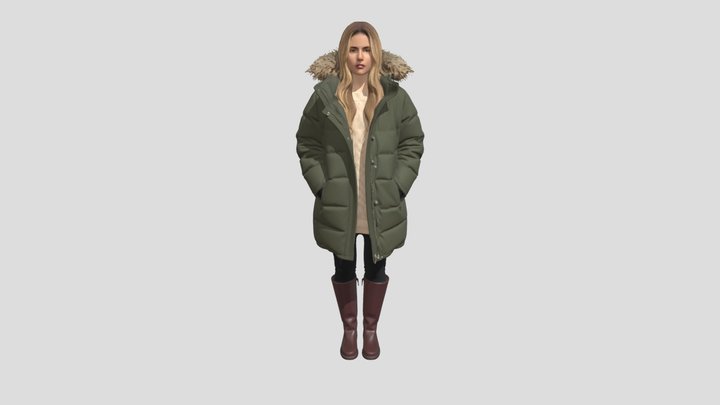 Olive Parka Portrait – Kostenloses 3D-Modell STL
