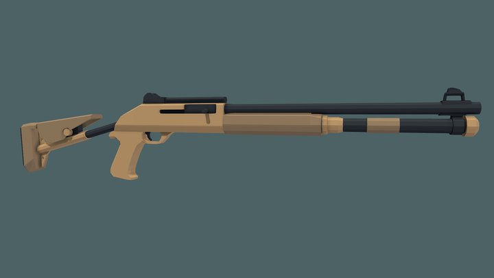 Benelli M4 3D Model