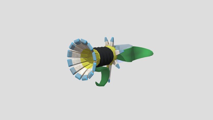 Flower Gun 3D Model