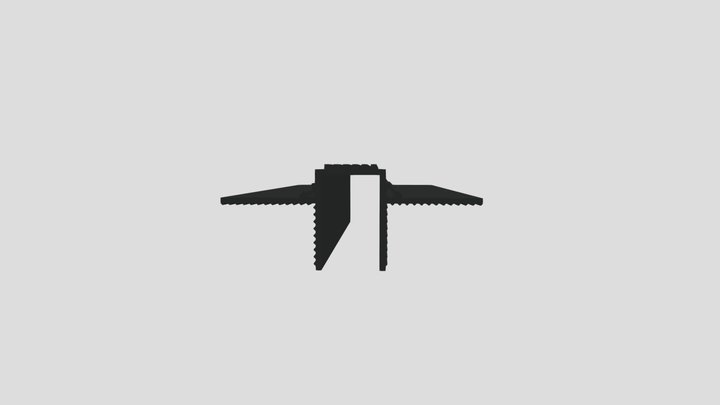РП 12 – разделительный профиль 3D Model