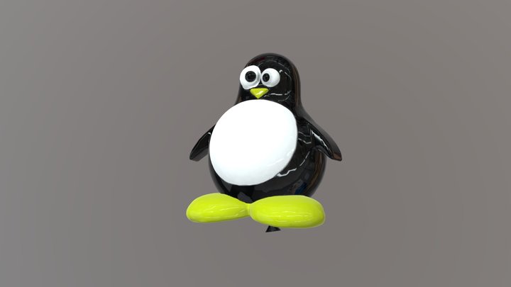 Medium-penguin-balloon 3D Model