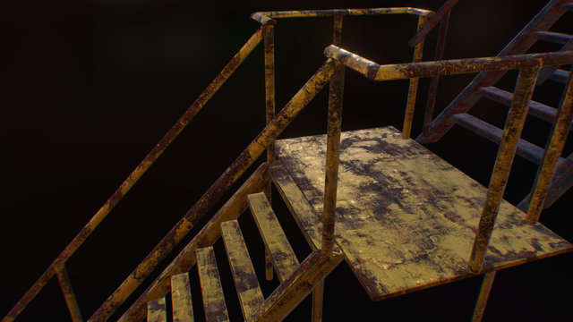 Ladder - Texture Variations 3D Model
