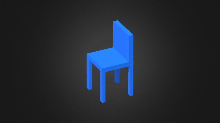 644230059 Wooden Chair 3D Model