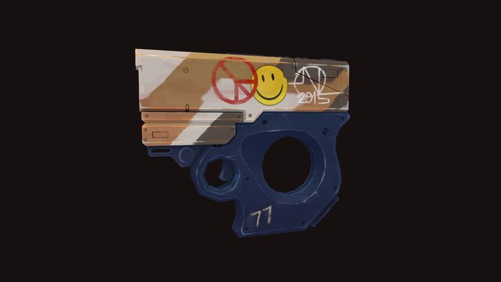 77 Gun 3D Model