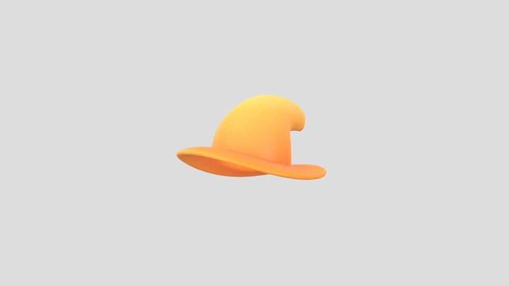 Hat029 Yellow Hat 3D Model