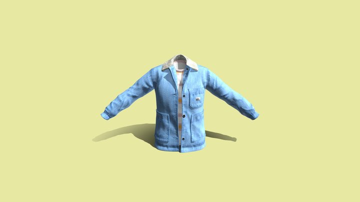 Quicksilver Womens West Dune Corduroy Jacket 3D Model