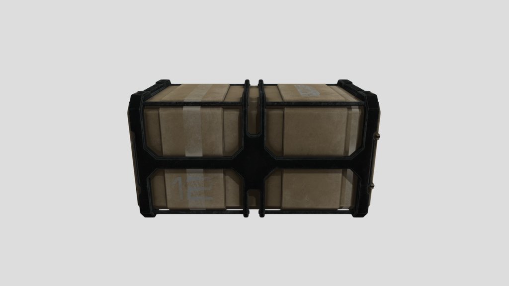 Kitbash Sci Fi Container Game Asset