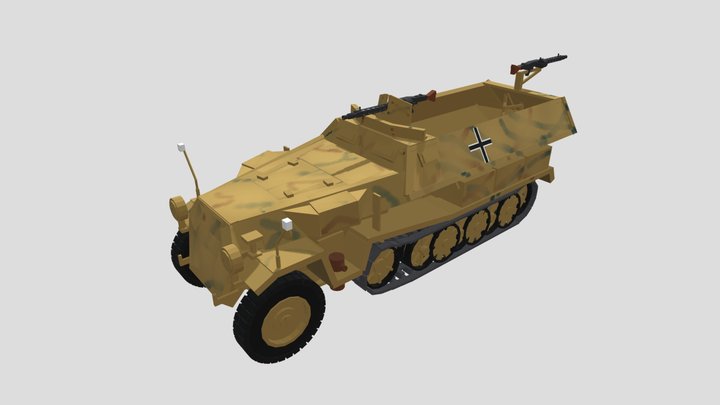 Sd.Kfz. 251 Ausf. C 3D Model