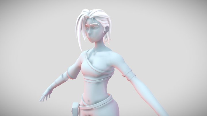 Jinx (Arcane) Character Design 3D Model