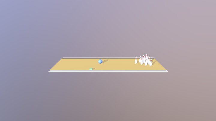 Bowling Alley 3D Model