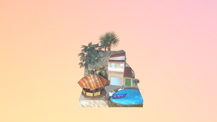 DAE Diorama - By the ocean 3D Model