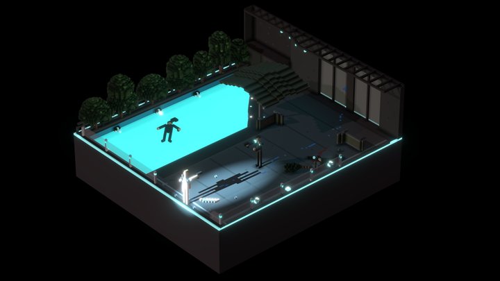 Detroit: Become Human in voxel 3D Model