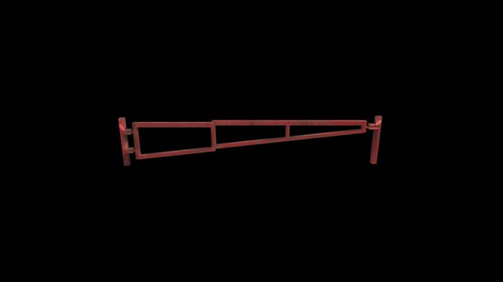 Road Gate Barrier 3D Model