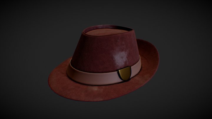 Leather Hat 3D Model