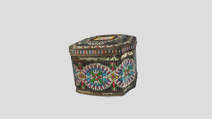 Vintage Salwa Odour Tin  Snidi9a 3D Model