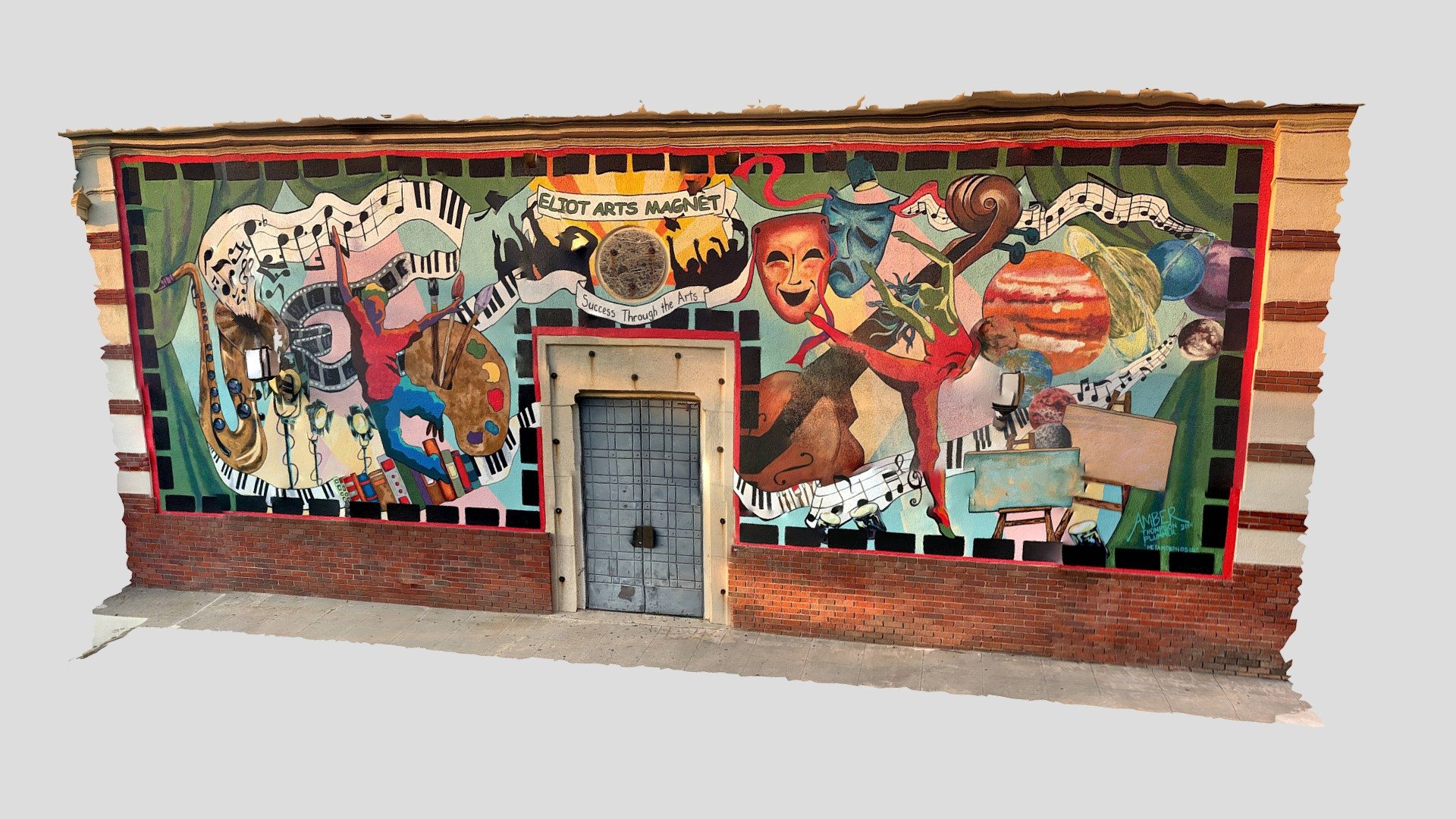 Eliot Arts Magnet Mural -- LiDAR iPad