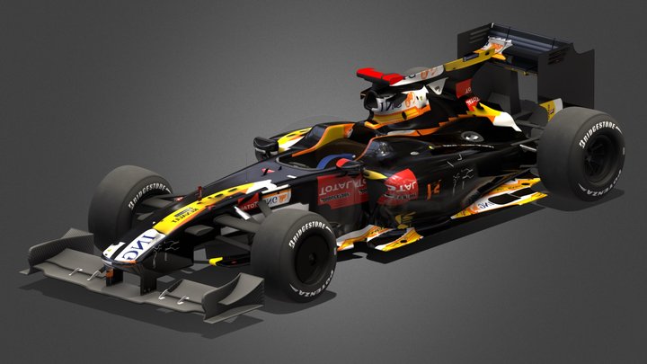 Broken Texture 2009 Renault R29 – Free 3D Model STL