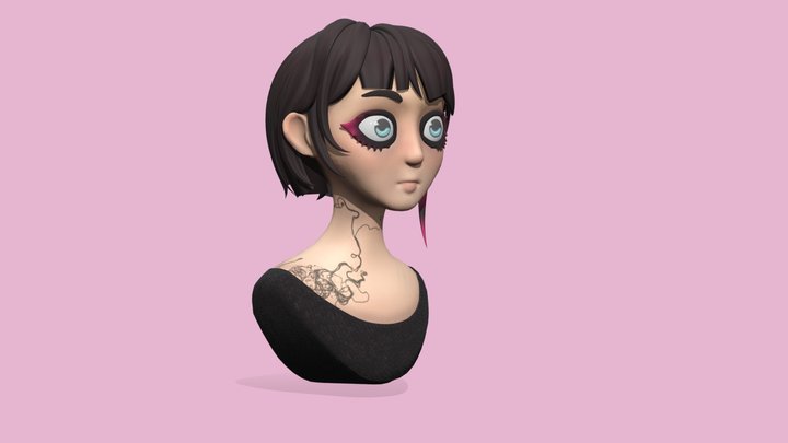 Sculpted in Blender - Bust 3D Model