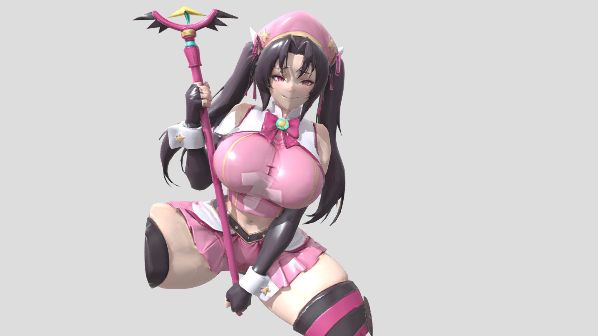Anime girl — Sketchfab embed 3D viewer
