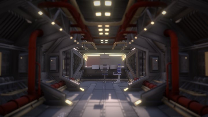 Sci Fi Corridor4 3D Model