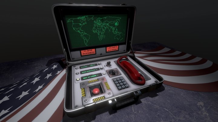 Nuclear Briefcase 3D Model