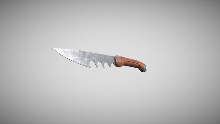 Game Asset Knife 3D Model