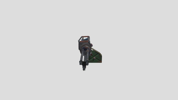 Scrap Gatling 3D Model