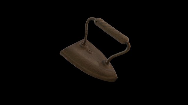 Flat Iron (Sad Iron) 3D Model