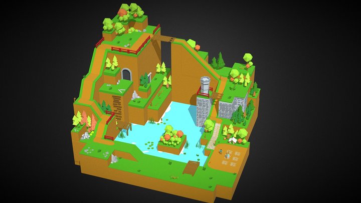 Mountainous Region – Modello 3D gratuito STL