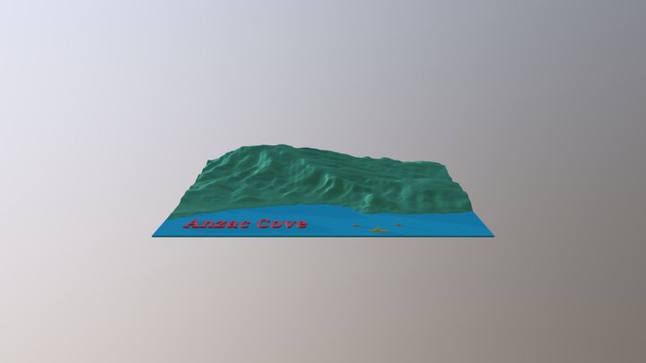Anzac Cove 3D Model