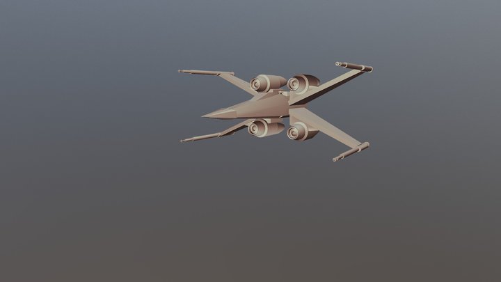 X-Wing Base 3D Model