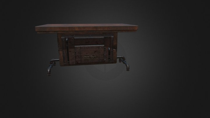 Steampunk_Table 3D Model