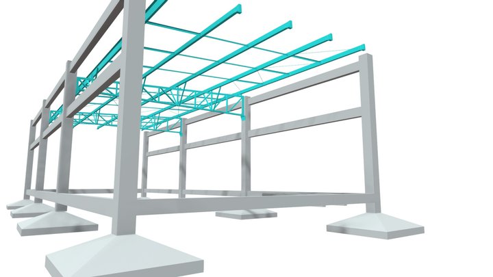 Projeto Estrutural - Farmácia Bacabal-MA 3D Model