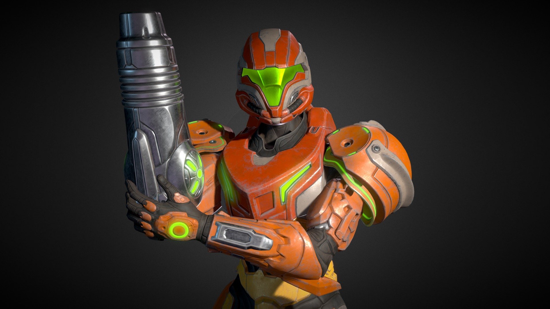 Spartan Samus Varia Orange - 3D model by shaneroberson [586ee3e ...