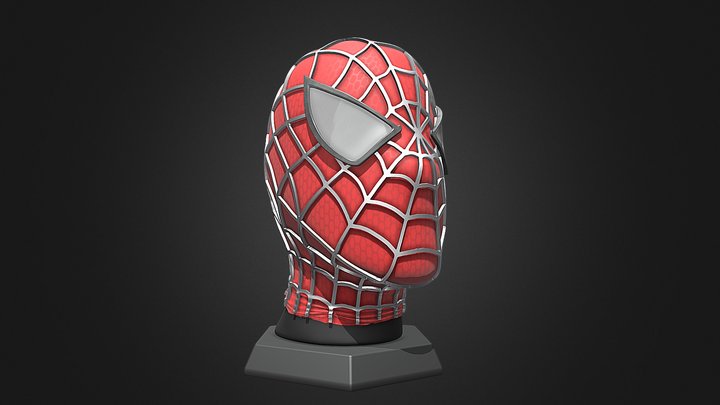 Spiderman Mask 3D Model