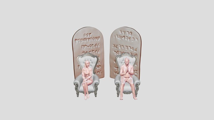 AOTS_StoneTablets_with_ManAndWoman 3D Model