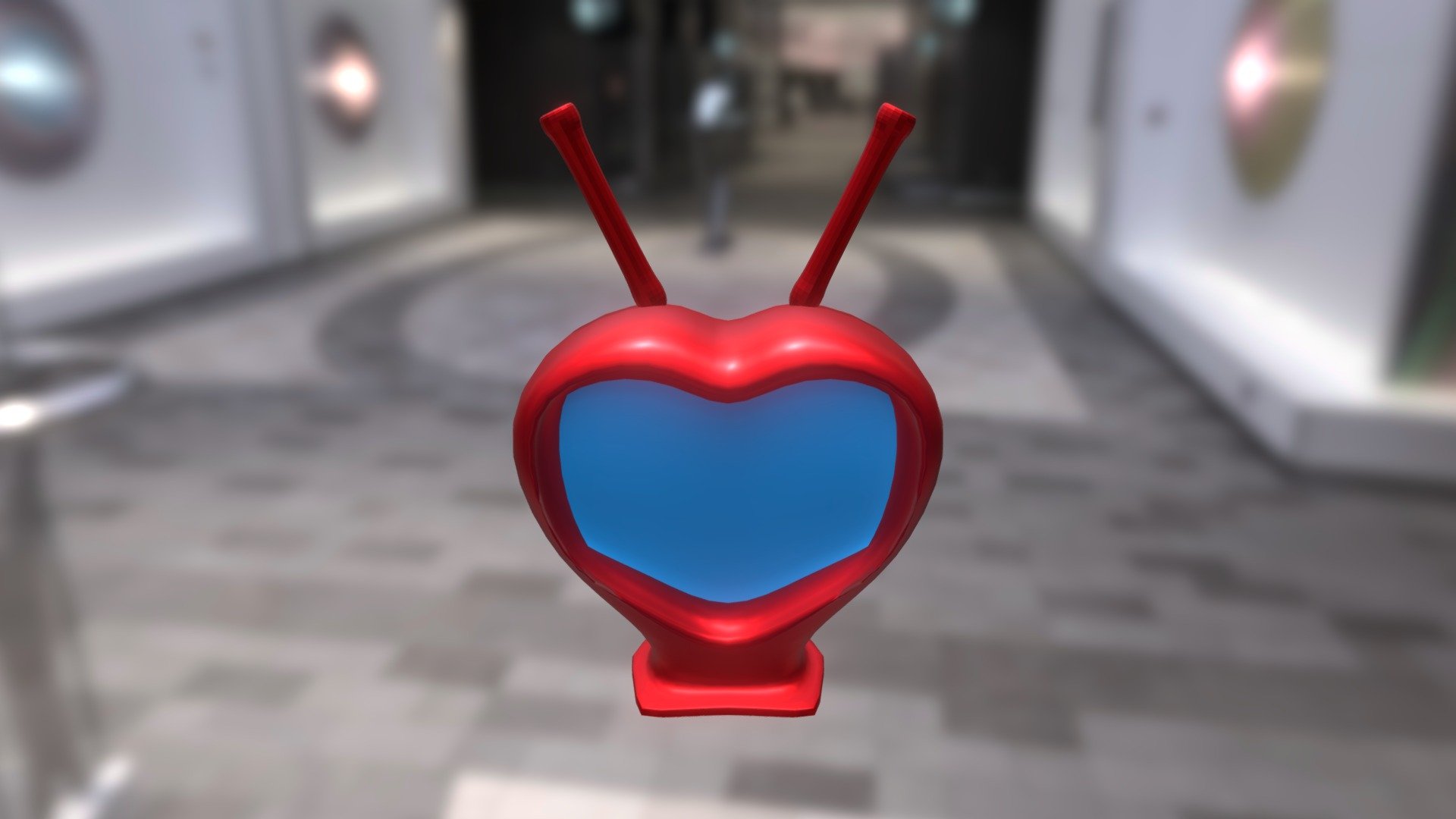 Heart shaped TV