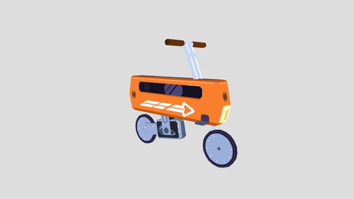 Micro Bike (Lowpoly) 3D Model