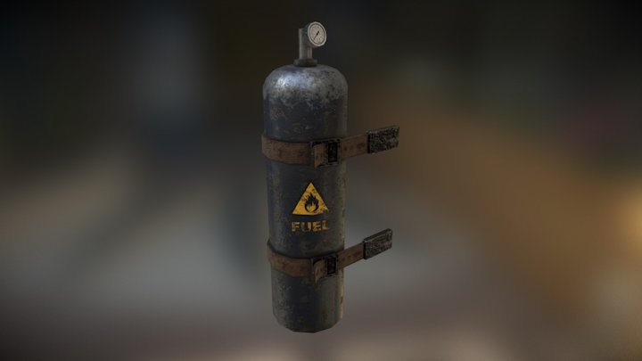 Gas bag of the flamethrower 3D Model