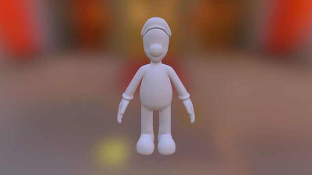 Luigi - MeshSmooth 1 3D Model