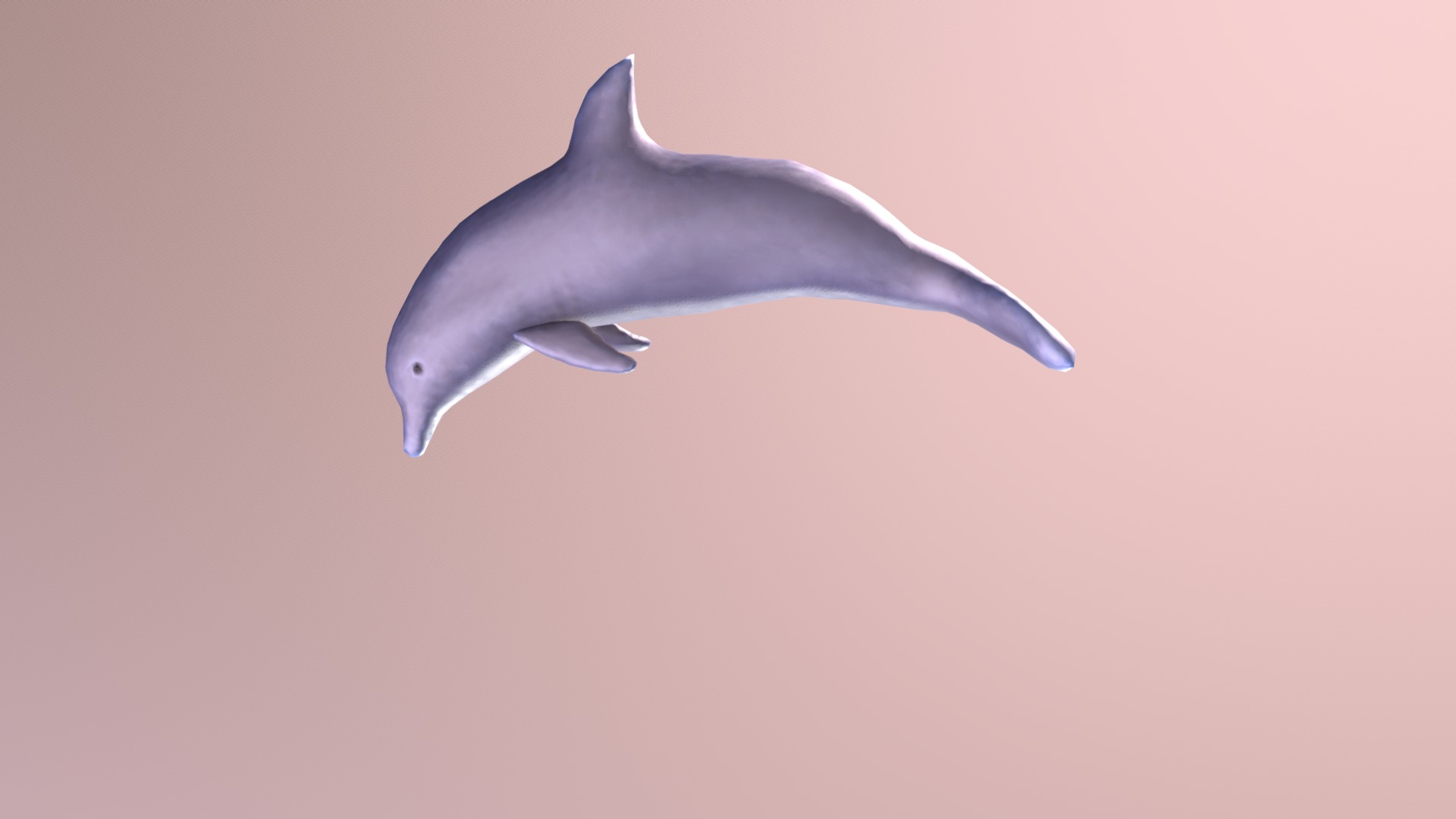 3D model Dolphin jumping - This is a 3D model of the Dolphin jumping. The 3D model is about a dolphin swimming in the water.