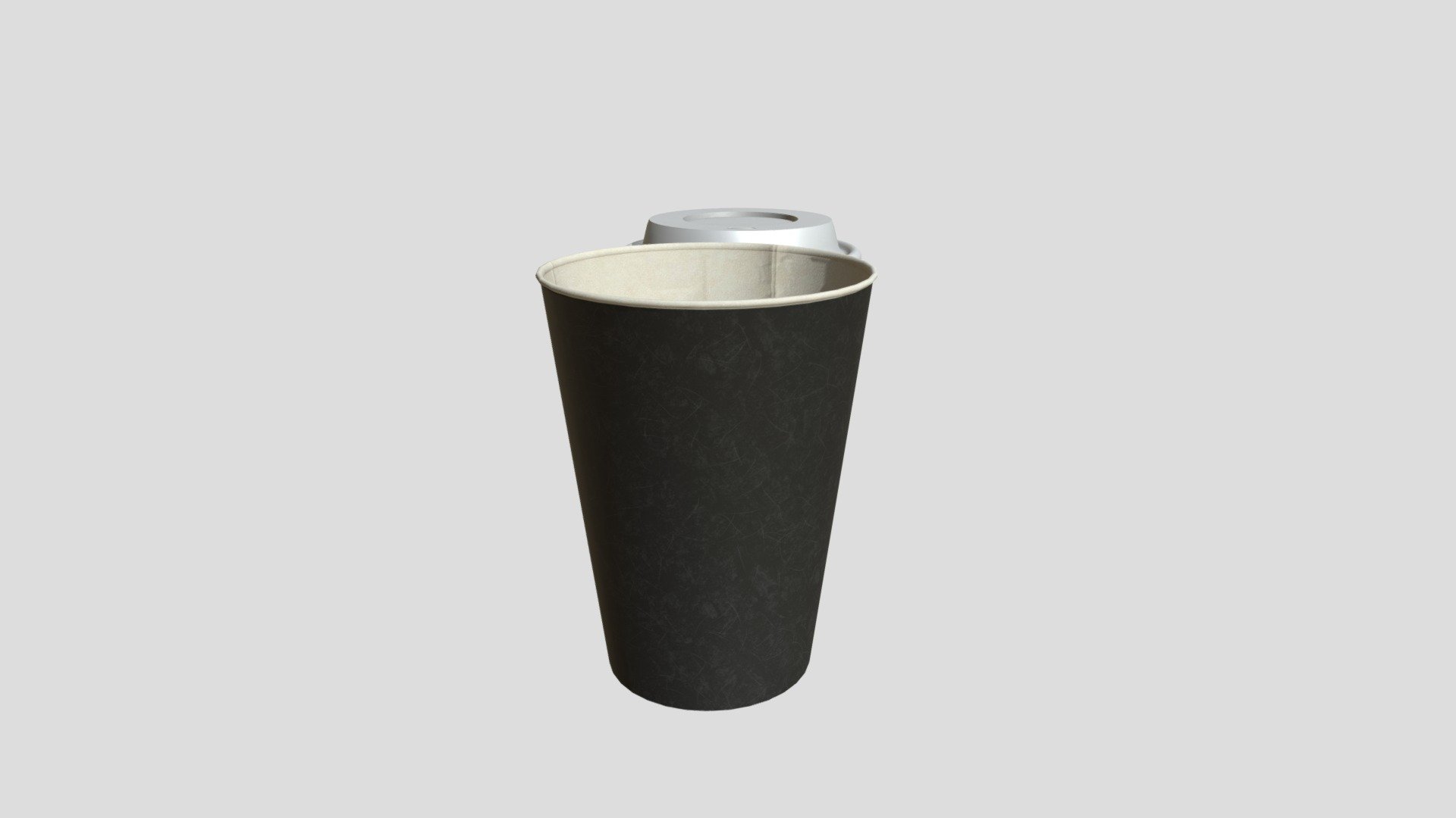 Plastic cup of coffe