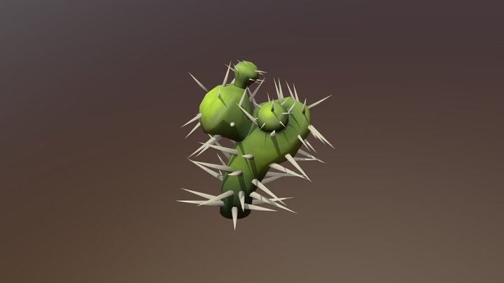 skew cactus 3D Model