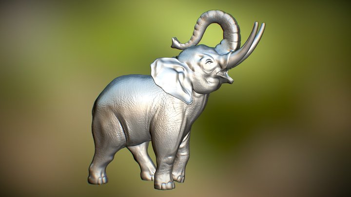 Elephant Stl 3D Model